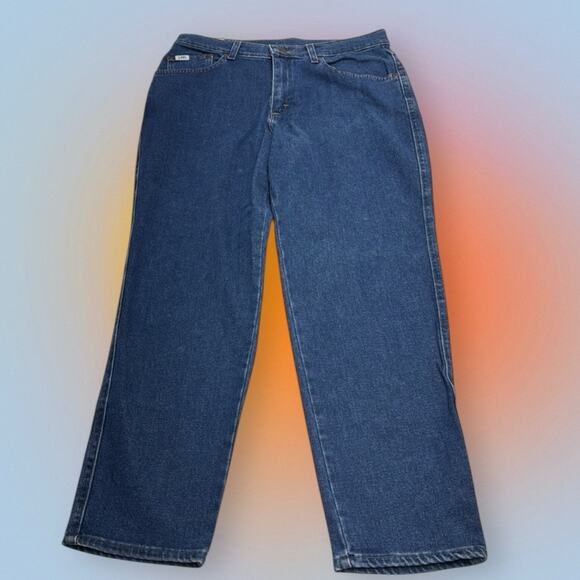 LEE Women’s 14 Petite SLIM HIGH RISE Blue Jeans - Picture 2 of 4